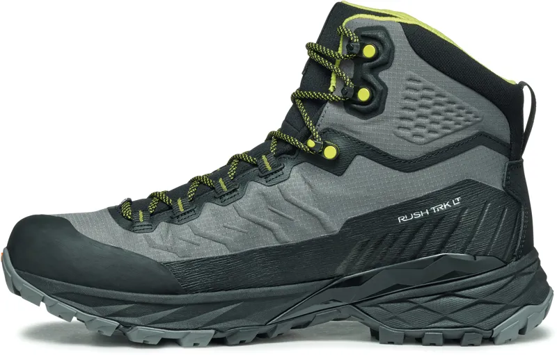 Scarpa Mens Rush TRK LT GTX Boots - Gray-Lime-2